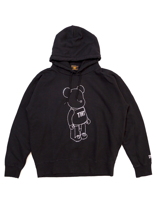 BE@RBRICK × TMT ベアブリック パーカー プルパーカー メンズ レディース ブランド 綿 100％ VINTAGE FRENCH TERRY PULLOVER HOODIE クリスタル TSWF23BA05_1