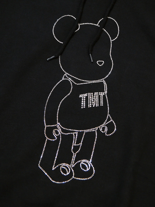 BE@RBRICK × TMT ベアブリック パーカー プルパーカー メンズ レディース ブランド 綿 100％ VINTAGE FRENCH TERRY PULLOVER HOODIE クリスタル TSWF23BA05_3