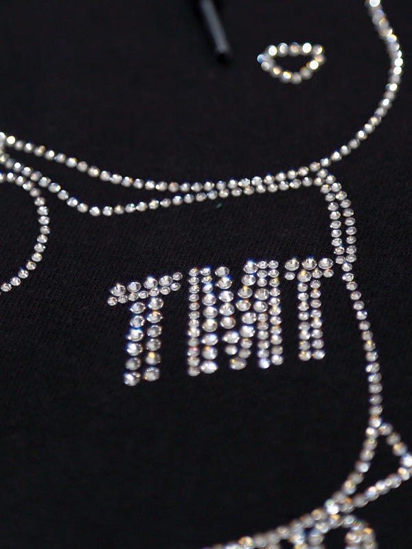 BE@RBRICK × TMT ベアブリック パーカー プルパーカー メンズ レディース ブランド 綿 100％ VINTAGE FRENCH TERRY PULLOVER HOODIE クリスタル TSWF23BA05_4