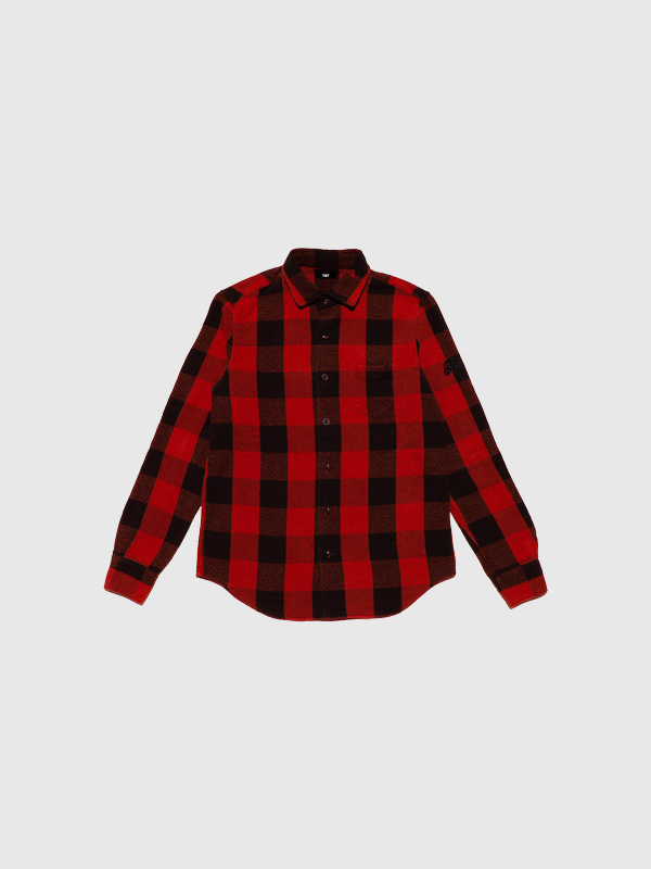 TMT バッファロー チェック シャツ メンズ レディ—ス 長袖 おしゃれ かっこいい 綿 100% シンプル 春 秋 冬 定番 人気 カジュアル ブロックチェック TSHS25SP02