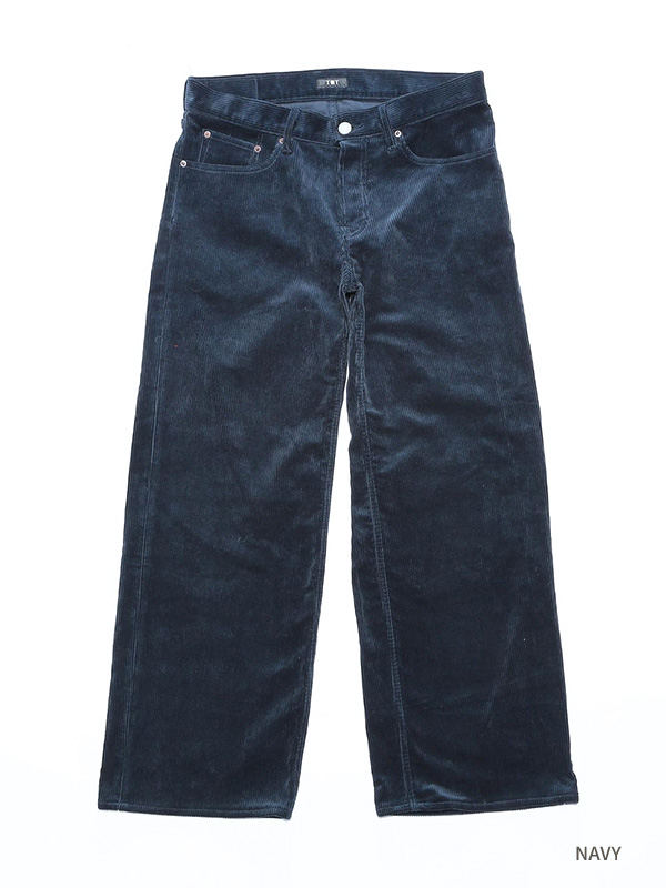 TMT コーデュロイ パンツ ワイド ストレート ８ウェル ヘビーコール 5ポケット 綿 100% メンズ TPTF2503 CORDUROY PANTS_3