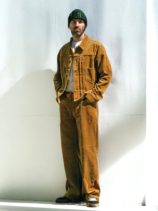 TMT コーデュロイ パンツ ワイド ストレート ８ウェル ヘビーコール 5ポケット 綿 100% メンズ TPTF2503 CORDUROY PANTS_5