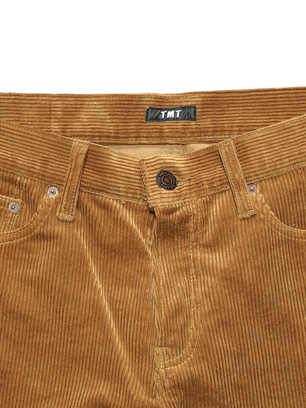 TMT コーデュロイ パンツ ワイド ストレート ８ウェル ヘビーコール 5ポケット 綿 100% メンズ TPTF2503 CORDUROY PANTS_8