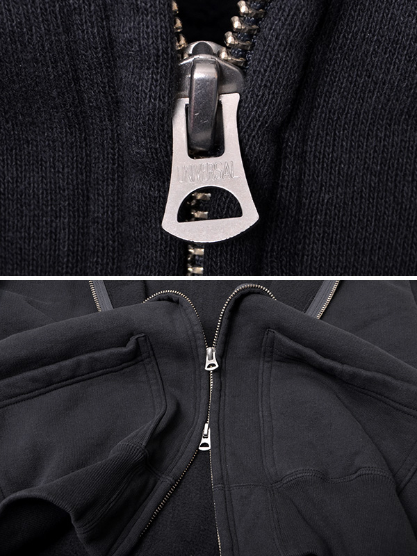 Two Moon トゥームーン スウェット Full-zip sweatshirt トレーナー メンズ レディース 裏起毛 ヘビーオンス フルジップ スウェットシャツ ユニバーサルジップ 10300_4