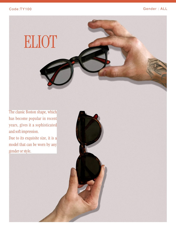 TYMER タイマー ELIOT サングラス 調光 偏光 ブランド 流行 UVカット 軽量 眼鏡 紫外線カット ボストンシェイプ クラシカル TY100_1