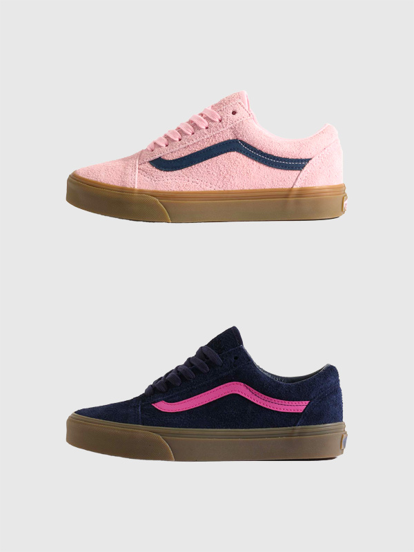 VANS ヴァンズ バンズ オールドスクール クラシック ヘアリー スエード ローカット ネイビー ピンク VN000E9T3E0 VN000E9TBIZ Old Skool Hairy Suede