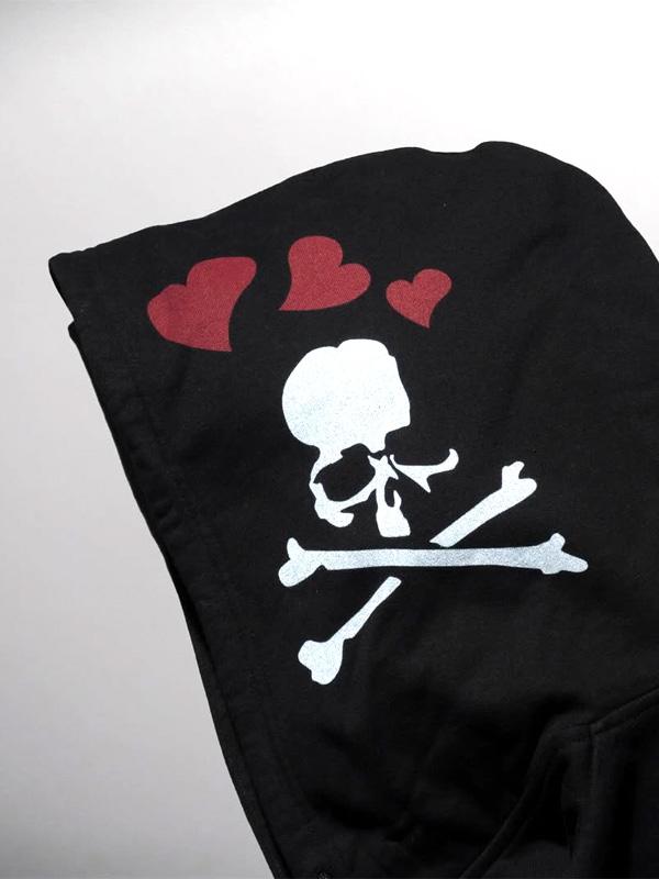 MASTERMIND WORLD × BETTY BOOP マスターマインド ワールド フーディー ベティちゃん コラボ スカル スウェット パーカー プルパーカー BOXY FIT MW25C15-SW201_7