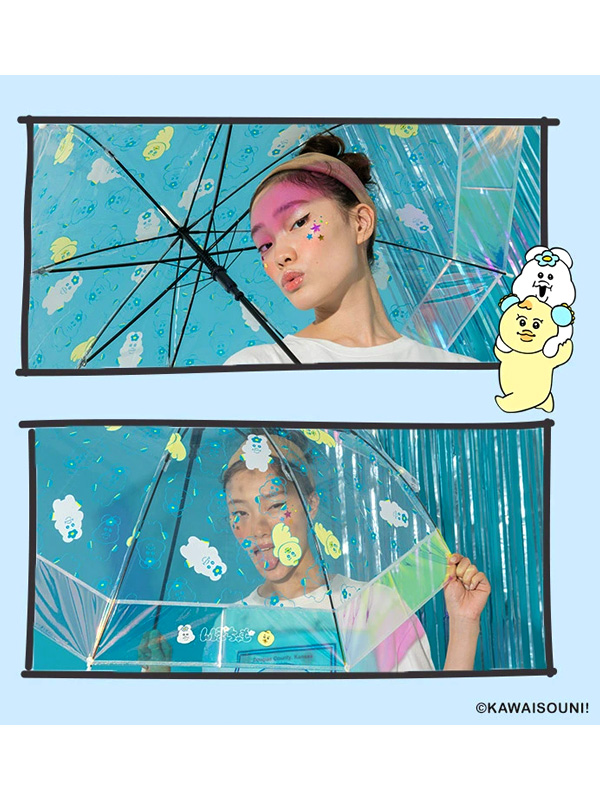 Wpc 傘 おぱんちゅうさぎ んぽちゃむ コラボ ビニール レディース