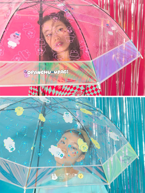 Wpc 傘 おぱんちゅうさぎ んぽちゃむ コラボ ビニール レディース