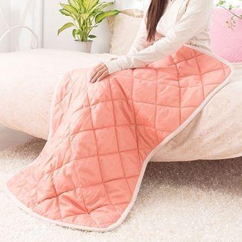 送料無料◆ユメロン オーラ蓄熱 足湯気分キルト 裏フリースタイプ ピーチ 半身浴サイズ ひざ掛け 岩盤浴 ハーフケット【健康】の通販は 7,392円