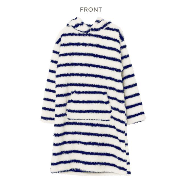 ルームウェア ワンピース レディース ふわもこボーダープードルシャギーパーカーロングワンピース 全2色 部屋着 ナイトウェア パジャマ の通販はau Pay マーケット オトナ可愛いレディース通販 Dita ディータ