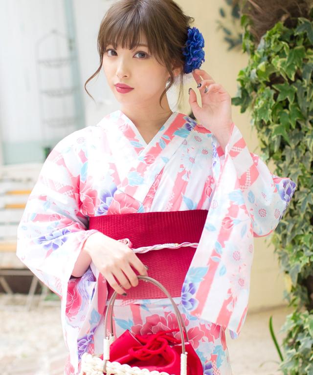 浴衣 セット レディース 初心者ok 選べる19柄 レトロ 安い 大人 浴衣セット 1人で簡単に着れる ゆかた 作り帯 下駄 カタログ 腰ひも の通販はau Pay マーケット オトナ可愛いレディース通販 Dita ディータ