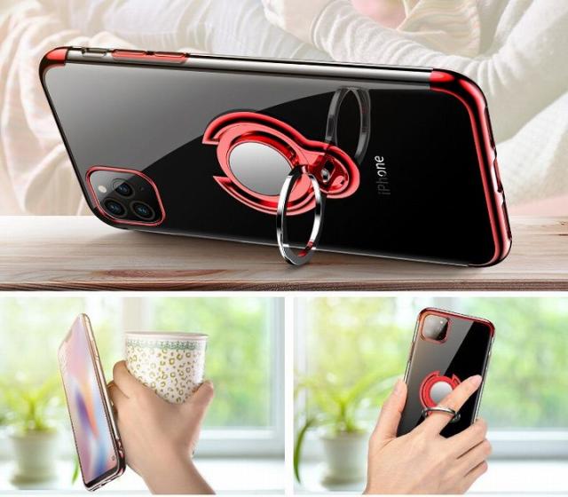 セール iPhone11 シリコンケース フラットリング付き バンカーリング フラットな私色」シンプル×機能性バンカーリング付きiPhoneケース
