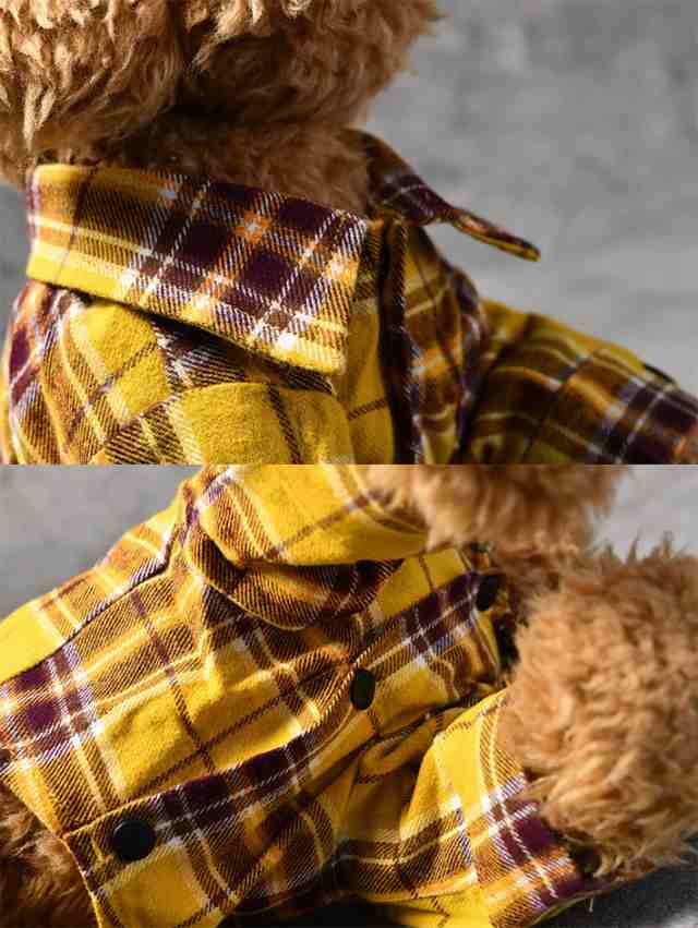 ドッグウェア 犬服 ネルシャツ チェック 小型犬 犬 ネコ ジャケット