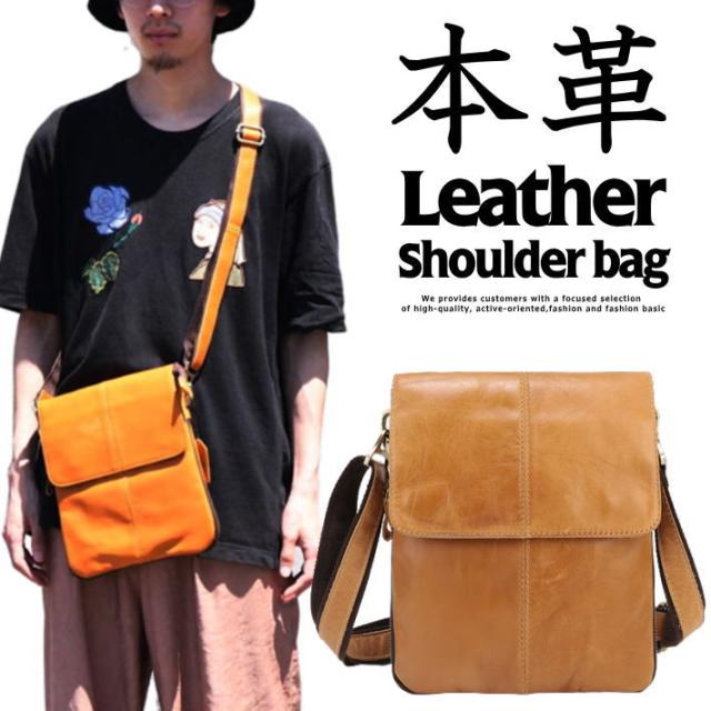 【本革】ショルダーバッグ メンズ レディース サコッシュ バッグ 7987380 本革 本皮 レザー GENUINE LEATHER プレゼント ギフト 母の日 父の日 送料無料の通販は