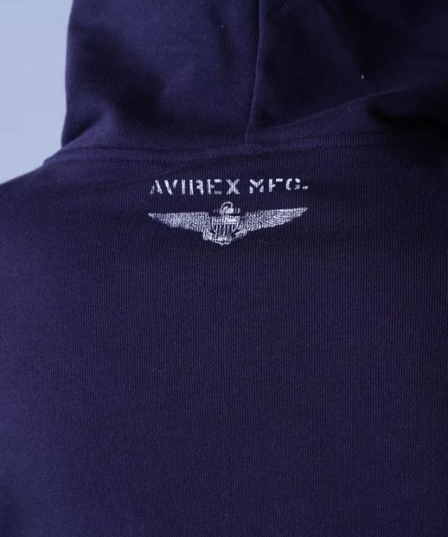 【定番】AVIREX パーカー フ—ディー プルオーバー Y_U 7833931008 7986901 プルパーカー スウェット ジャージ 裏パイル メンズ レディース 正規品 ブランド おしゃれ 無地 アビレックス アヴィレックス PARKA 送料無料_7