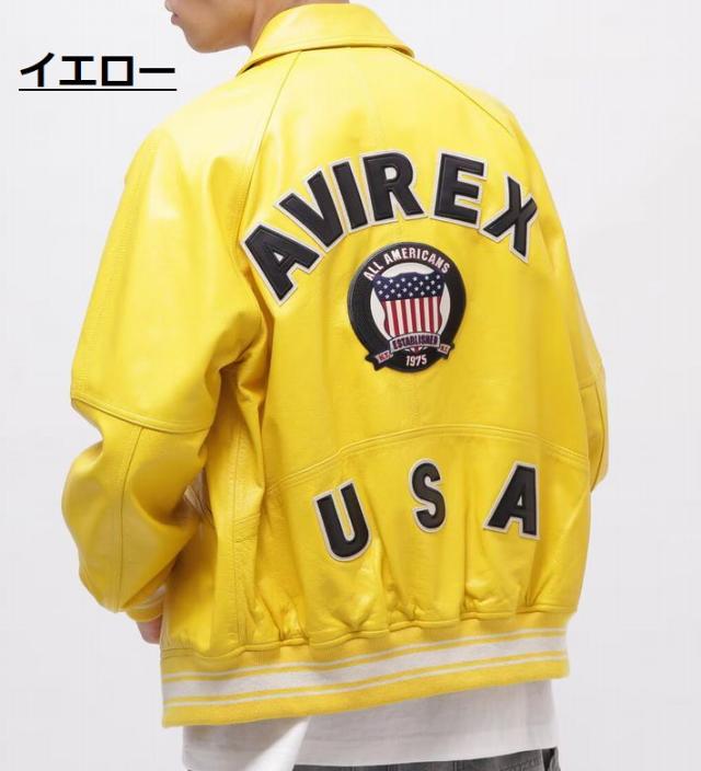 【本革レザー】AVIREX レザー ジャケット アウター 革ジャン メンズ ブルゾン LIGHT SIGNATURE VARSITY JACKET ライト シグネチャー バーシティー ジャケット ミリタリー 正規品 ブランド おしゃれ アビレックス アヴィレックス 7834950016 送料無料_10