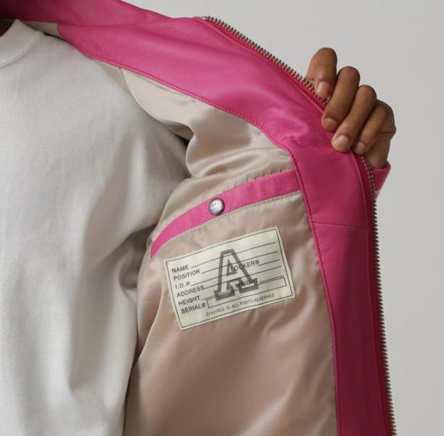 【本革レザー】AVIREX レザー ジャケット アウター 革ジャン メンズ ブルゾン LIGHT SIGNATURE VARSITY JACKET ライト シグネチャー バーシティー ジャケット ミリタリー 正規品 ブランド おしゃれ アビレックス アヴィレックス 7834950016 送料無料_7