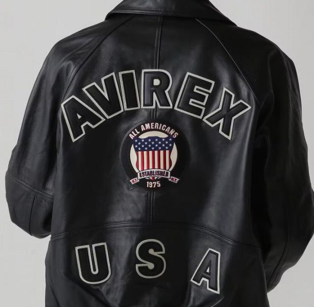 【本革レザー】AVIREX レザー ジャケット アウター 革ジャン メンズ ブルゾン LIGHT SIGNATURE VARSITY JACKET ライト シグネチャー バーシティー ジャケット ミリタリー 正規品 ブランド おしゃれ アビレックス アヴィレックス 7834950016 送料無料_8