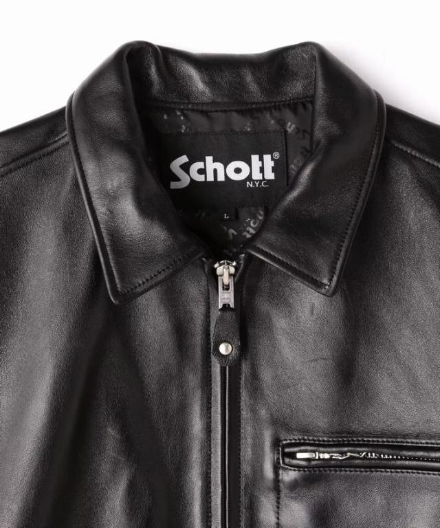 【羊革レザー】Schott ショット 本革 羊革 ジャケット メンズ トラッカージャケット レザー アウター 革ジャン メンズ 正規品 ブランド おしゃれ Y_U 7825950014 7986918 送料無料_8