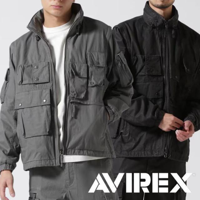 【2WAY仕様】AVIREX ジャケット ベスト メンズ 正規品 ブランド Y_U 7835152004  7986806 PIGMENT 2WAY CARRIER JACKET / ピグメント 2ウェイ キャリア ジャケット おしゃれ アビレックス アヴィレックス 送料無料