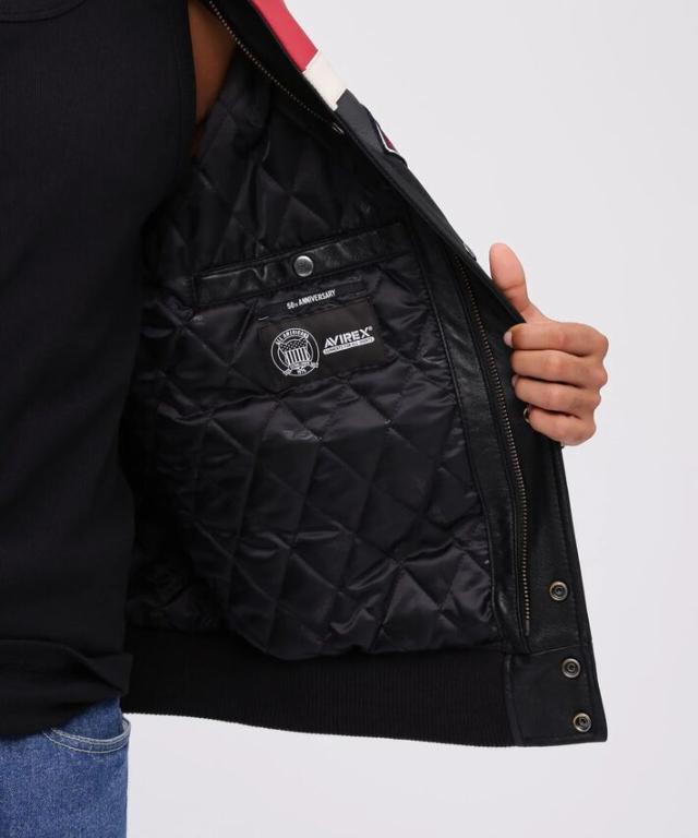 【本革レザー】AVIREX レザー ジャケット アウター 革ジャン メンズ ブルゾン Y_U 7835150012 7986853 VARSITY JACKET RED AXES バーシティジャケット レッドアクシズ 正規品 ブランド おしゃれ アビレックス アヴィレックス 送料無料の通販は 【本革レザー】AVIREX レザー ジャケット アウター 革ジャン メンズ ブルゾン Y_U 7835150012 7986853 VARSITY JACKET RED AXES バーシティジャケット レッドアクシズ 正規品 ブランド おしゃれ アビレックス アヴィレックス 送料無料の通販は