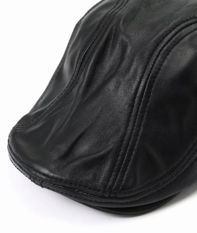 【羊革レザー】Schott ショット 本革 羊革 帽子 ハンチング キャップ Y_U 7825974007 7986871 鳥打帽 メンズ レディース レザー 正規品 ブランド おしゃれ 送料無料_7