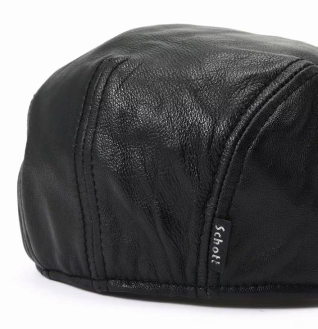 【羊革レザー】Schott ショット 本革 羊革 帽子 ハンチング キャップ Y_U 7825974007 7986871 鳥打帽 メンズ レディース レザー 正規品 ブランド おしゃれ 送料無料_8