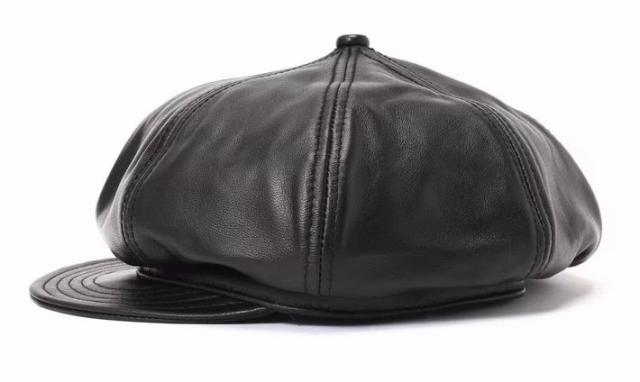 【羊革レザー】Schott ショット 本革 羊革 帽子 Y_U 7825974006 7986872 キャスケット ハンチング キャップ ニュースボーイキャップ メンズ レディース レザー 正規品 ブランド おしゃれ 送料無料_5