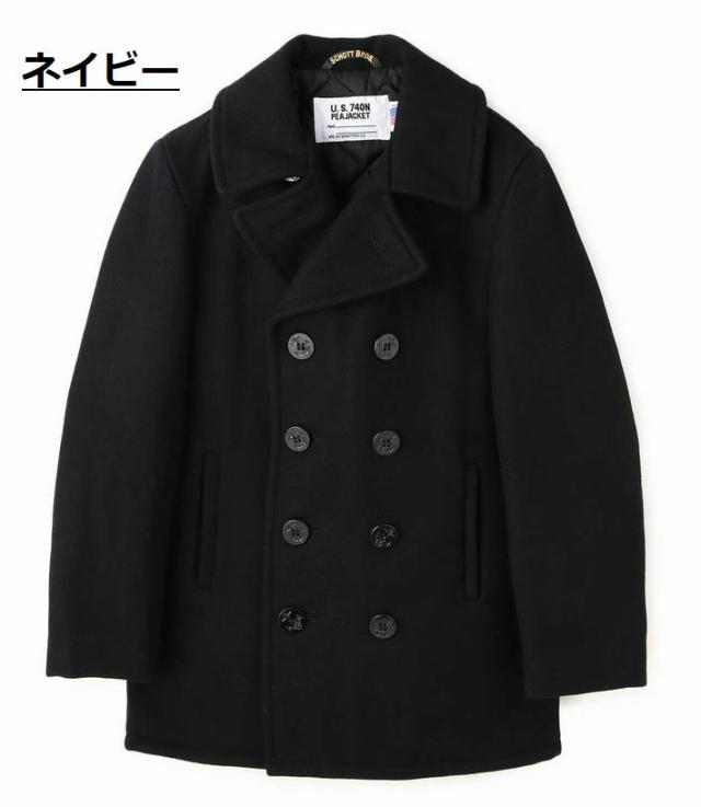 ショット】ピーコート メルトン キルティング USA製 グレー L 40 楽天