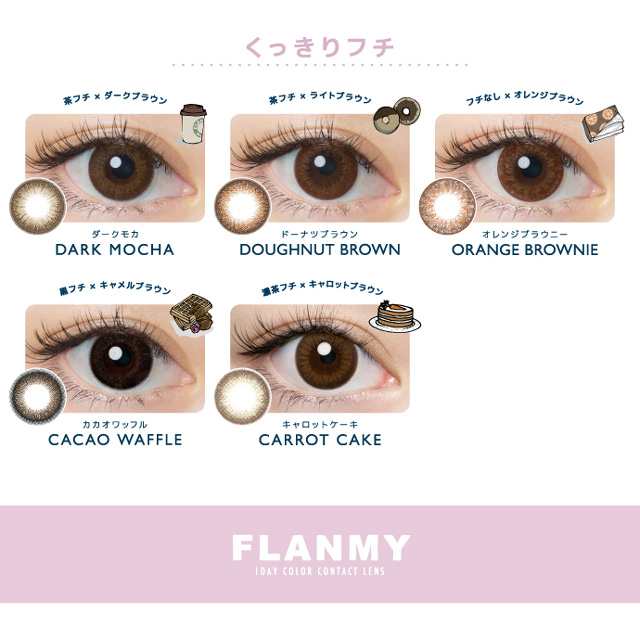 メール便送料無料】フランミー 10枚 FLANMY【1箱10枚】佐々木希 カラコン 新色 度あり ワンデー 10枚 14.2 14.5 1day  カラコン ワンデの通販はau PAY マーケット - カラコンショップ☆チャームカラー☆