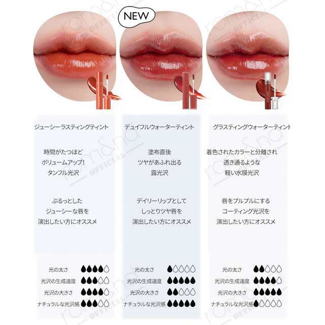 郵パケット】ロムアンド デュイフル ウォーターティント romand