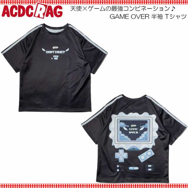 ACDC RAG エーシーディーシーラグ GAME OVER Tシャツ ジャージ 半袖 