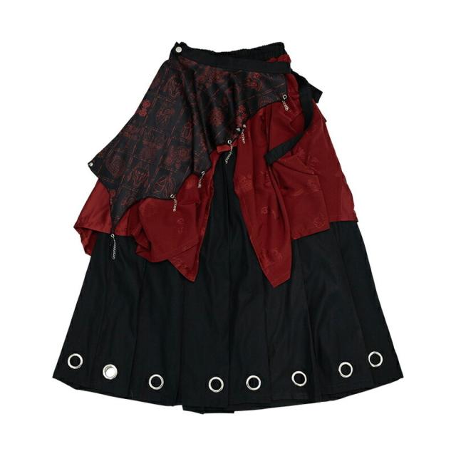 ACDC RAG エーシーディーシーラグ 我楽多 ハカマスカート ロング丈 ボトムス 原宿 原宿系 ファッション パンク ロック ダーク 病みかわいい 派手カワ jr-604-134_10
