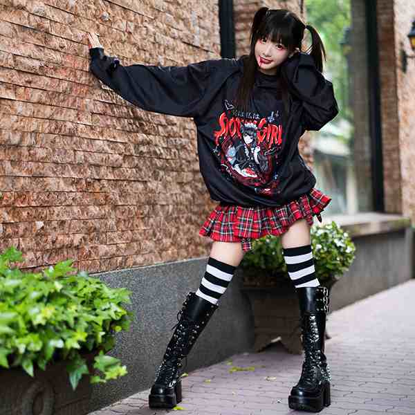 Acdc Rag エーシーディーシーラグ Spooky Girl パーカー 長袖 原宿系 ファッション レディースの通販はau Pay マーケット Colorful