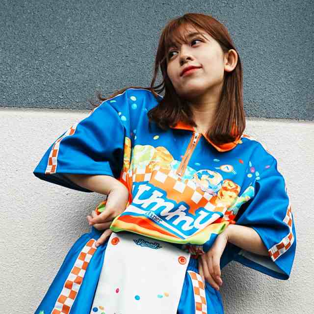 ACDC RAG エーシーディーシーラグ Yummy ハーフZIPシャツ T