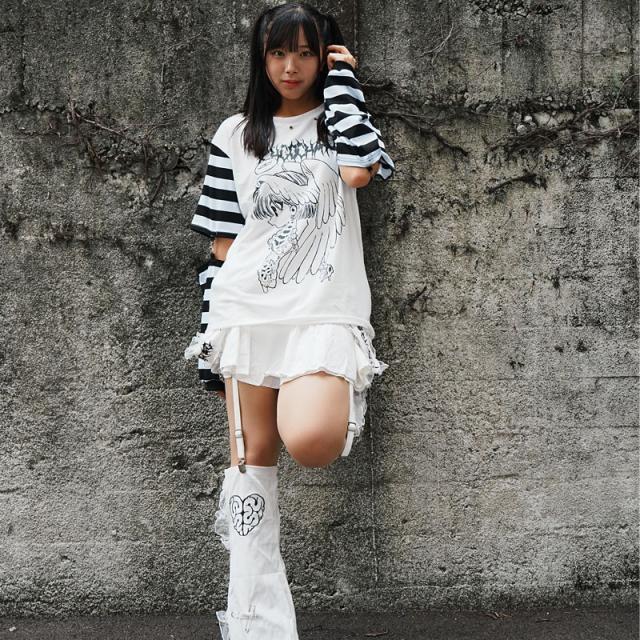 ACDC RAG エーシーディーシーラグ 脳みそ少女/肋骨天使 レッグ付きスカート 原宿 原宿系 ファッション ichigochan いちごちゃん レディース メンズ jr-15skの通販は