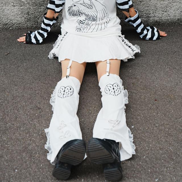 ACDC RAG エーシーディーシーラグ 脳みそ少女/肋骨天使 レッグ付きスカート 原宿 原宿系 ファッション ichigochan いちごちゃん レディース メンズ jr-15skの通販は