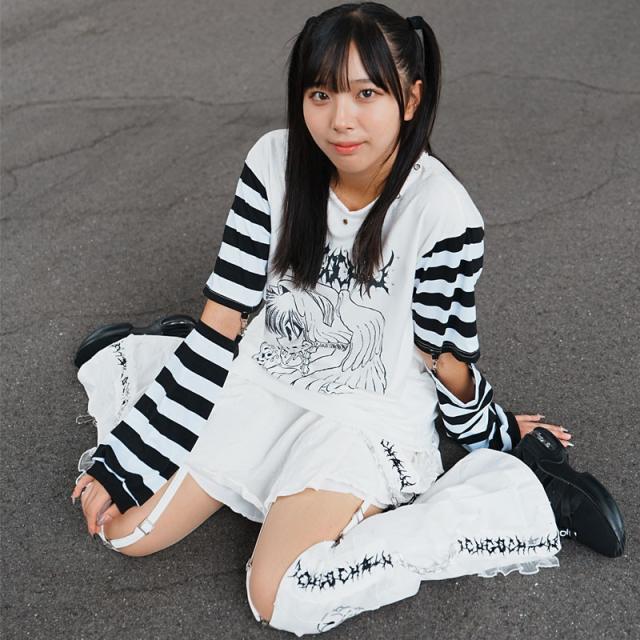 ACDC RAG エーシーディーシーラグ 脳みそ少女/肋骨天使 レッグ付きスカート 原宿 原宿系 ファッション ichigochan いちごちゃん レディース メンズ jr-15skの通販は