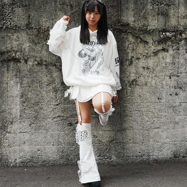 ACDC RAG エーシーディーシーラグ 脳みそ少女/肋骨天使 レッグ付きスカート 原宿 原宿系 ファッション ichigochan いちごちゃん レディース メンズ jr-15skの通販は