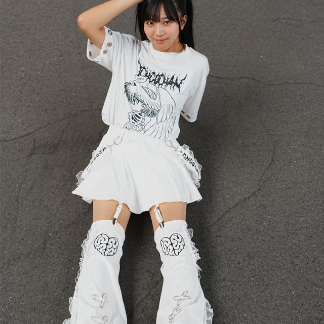 ACDC RAG エーシーディーシーラグ 脳みそ少女/肋骨天使 レッグ付きスカート 原宿 原宿系 ファッション ichigochan いちごちゃん レディース メンズ jr-15skの通販は