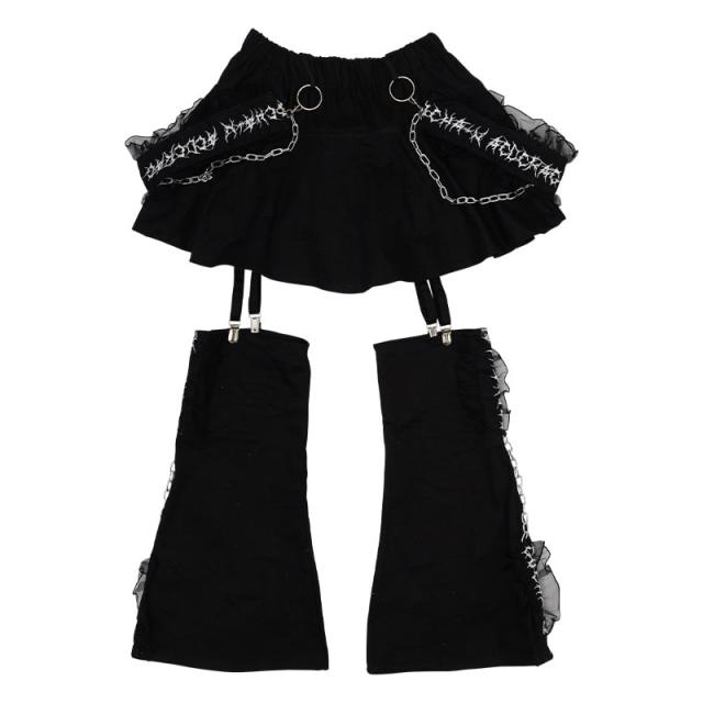 ACDC RAG エーシーディーシーラグ 脳みそ少女/肋骨天使 レッグ付きスカート 原宿 原宿系 ファッション ichigochan いちごちゃん レディース メンズ jr-15skの通販は