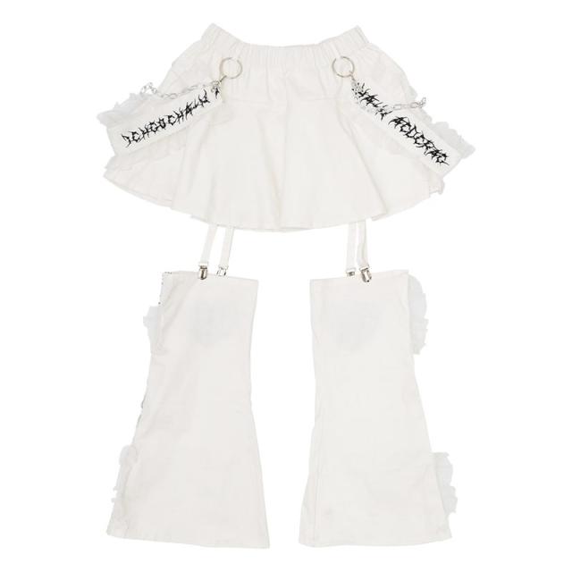 ACDC RAG エーシーディーシーラグ 脳みそ少女/肋骨天使 レッグ付きスカート 原宿 原宿系 ファッション ichigochan いちごちゃん レディース メンズ jr-15skの通販は