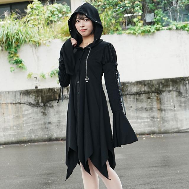 ACDC RAG エーシーディーシーラグ 冥闇 魔女パーカー 長袖 ロング丈