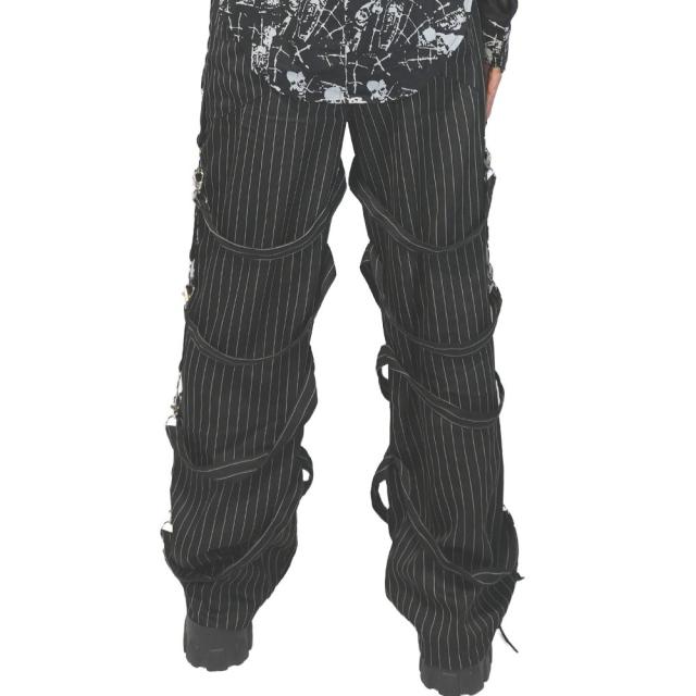 ACDC RAG エーシーディーシーラグ ベルトボンテージパンツ 10分丈 パンク ロック ファッション V系 ビジュアル系 ヴィジュアル系 ベルト バンギャ Y2K ko-6034 ACDC RAG エーシーディーシーラグ ベルトボンテージパンツ 10分丈