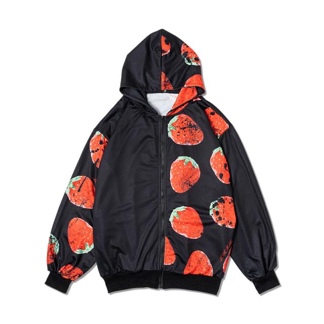ACDC RAG エーシーディーシーラグ アシメイチゴ ZIP BIGパーカー