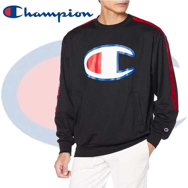 Champion チャンピオン クルーネックシャツ トレーナー C3-S001 メンズ ブラック