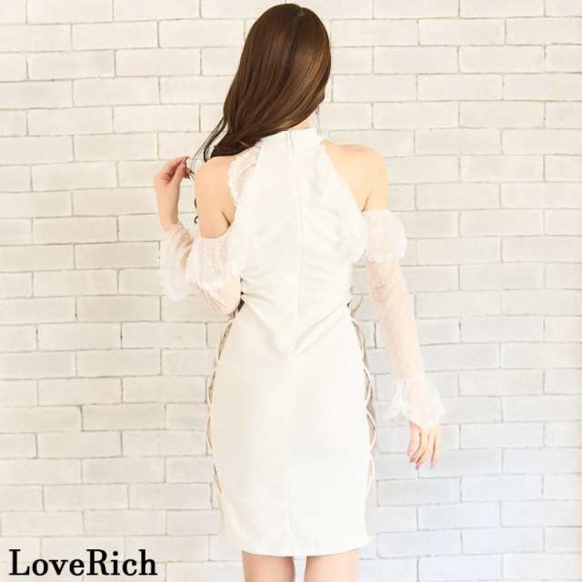LoveRich ラブリッチ ドットチュール サイドレースアップ LoveRich ラブリッチ ドットチュール サイドレースアップ