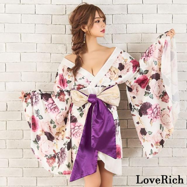 LoveRich 花柄オフショルダーコスプレ衣装 Amazon.co.jp: [LoveRich] ラブリッチ 【SMLサイズ/3カラー/2点セット