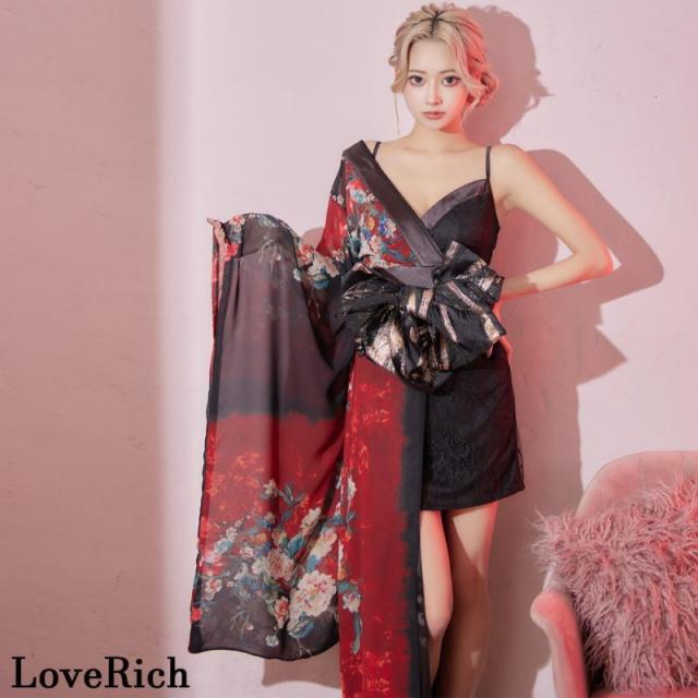 LoveRich 【高級ライン】アシンメトリー花魁 高級ライン】【3カラー/3点セット】アシンメトリー 花柄 レース